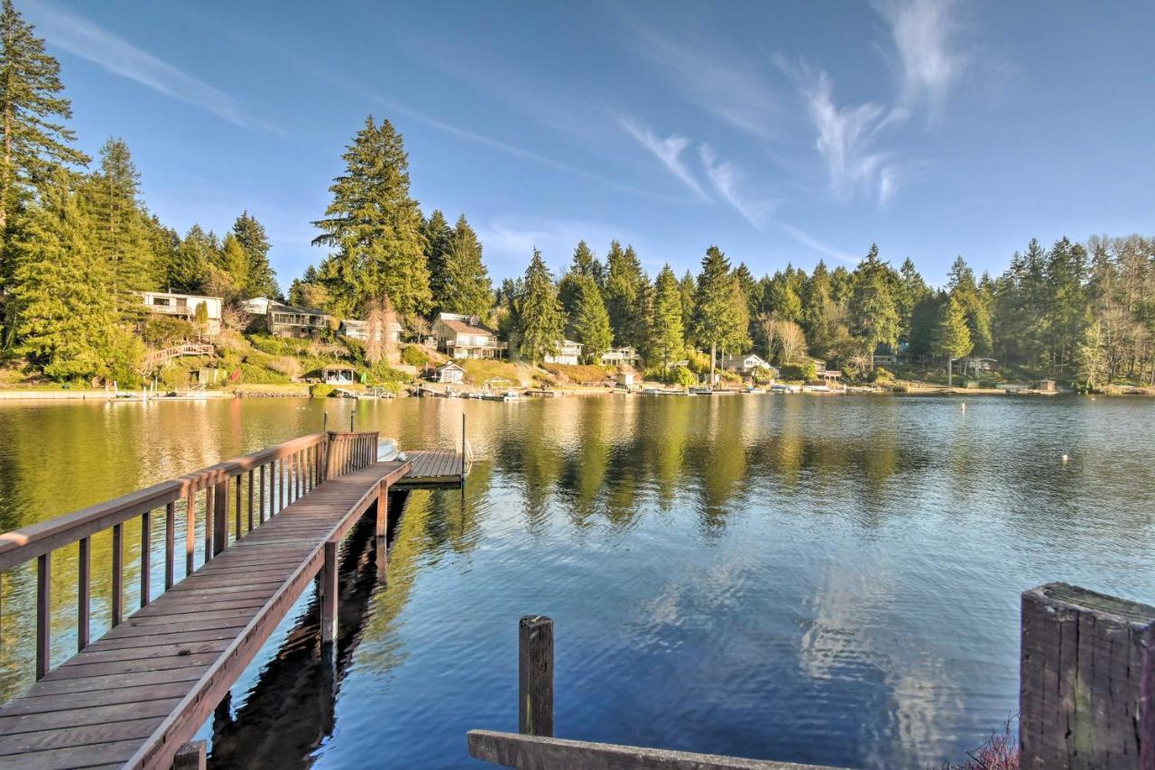 The Peacock House - Waterfront Home With Hot Tub! أولمبيا المظهر الخارجي الصورة